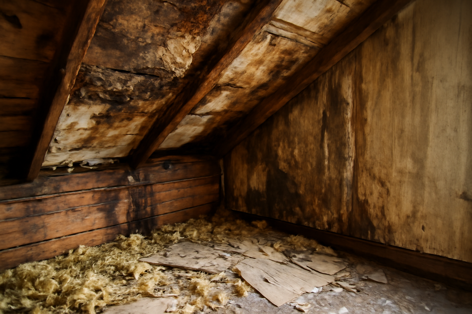 Attic Water Damage Restoration in Sweet, ID