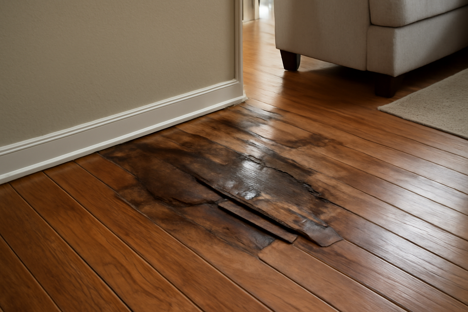 Hardwood Floor Water Damage Repair in Sunset, ID