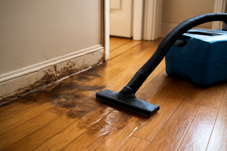 Hardwood Floor Water Extraction