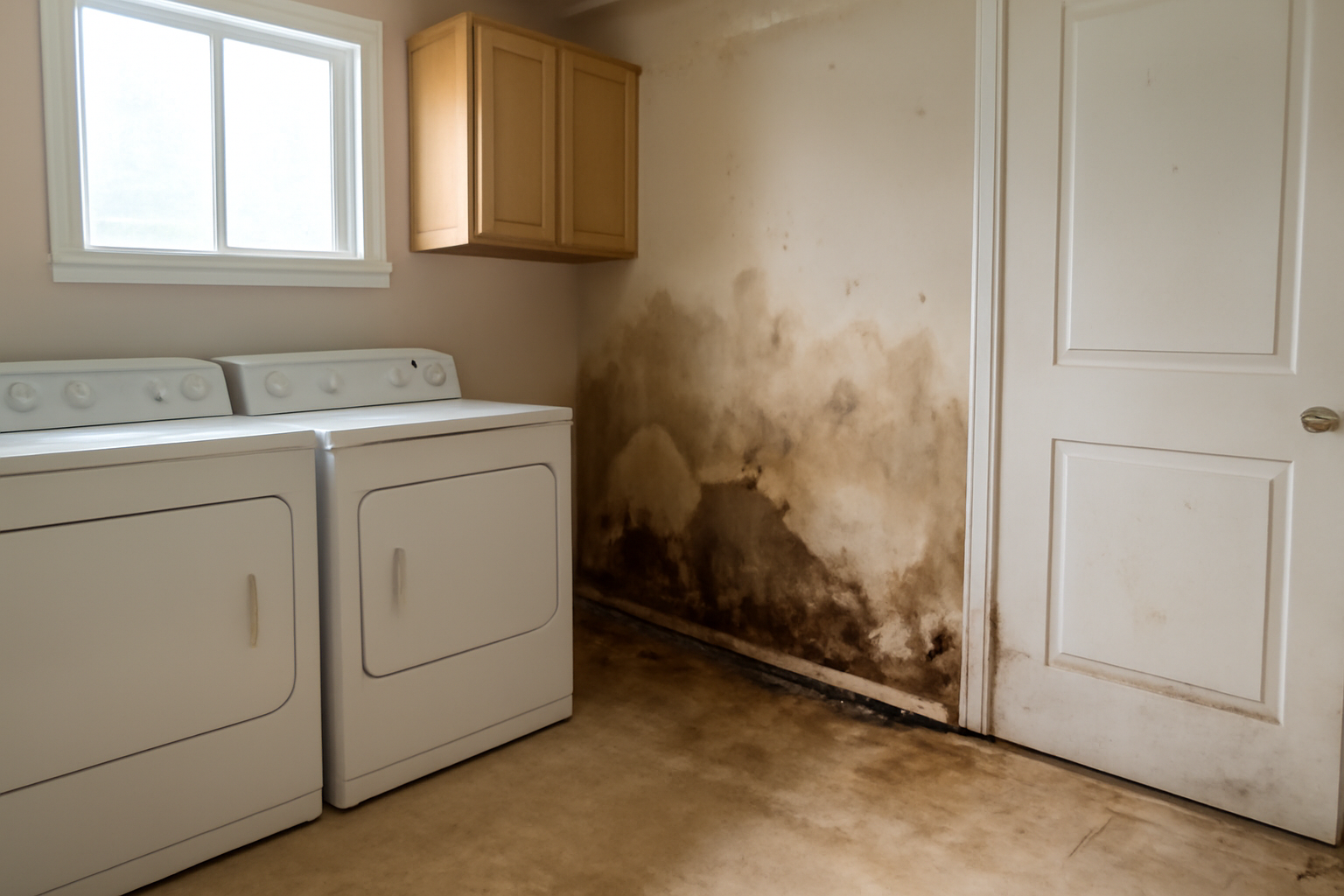 Laundry Room Water Damage Restoration in Banks, ID