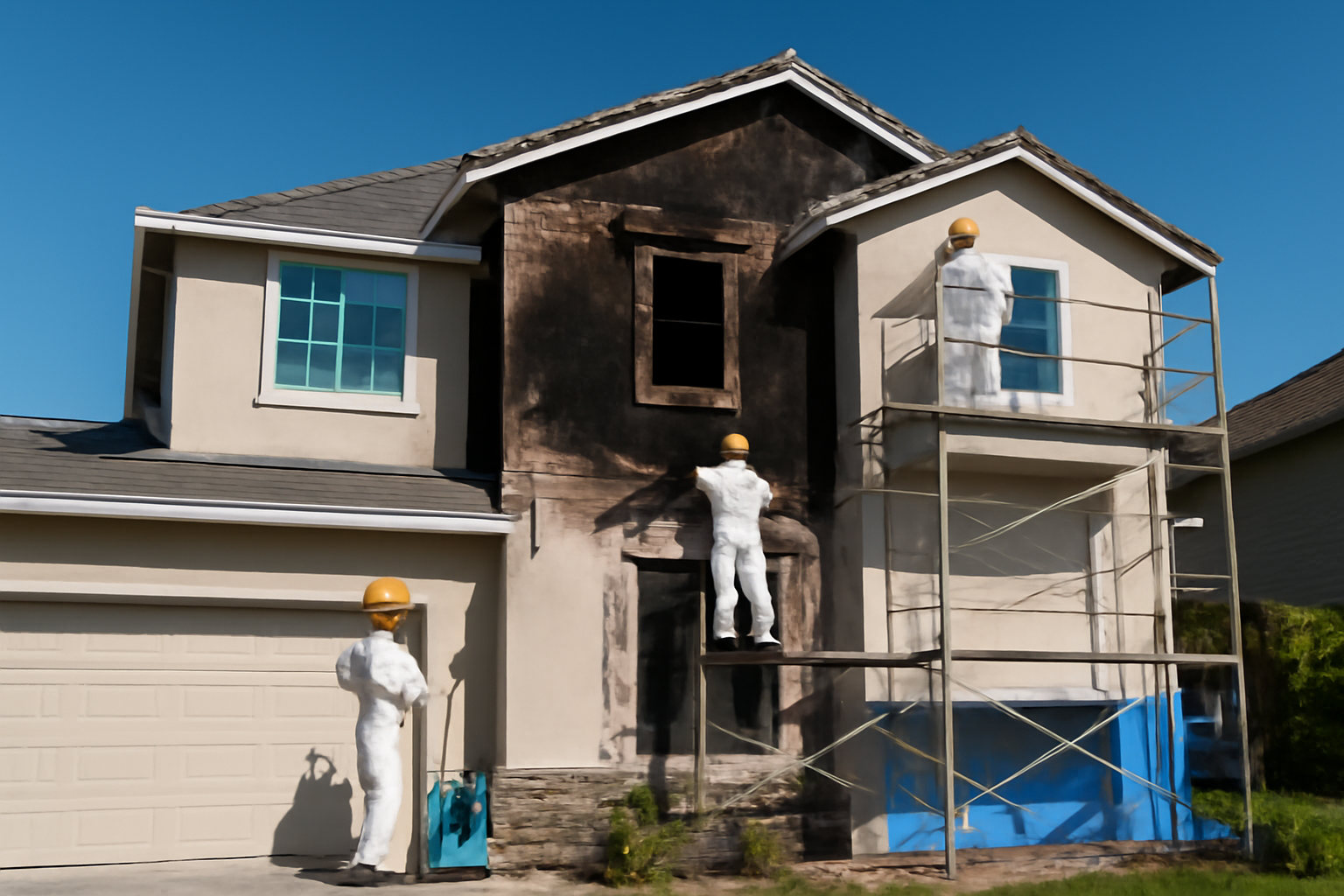 Fire damage restoration service