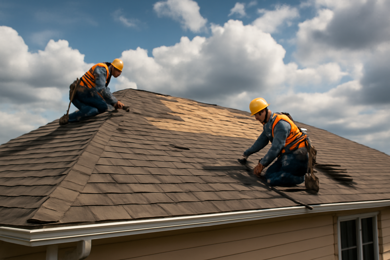 Storm damage repair service
