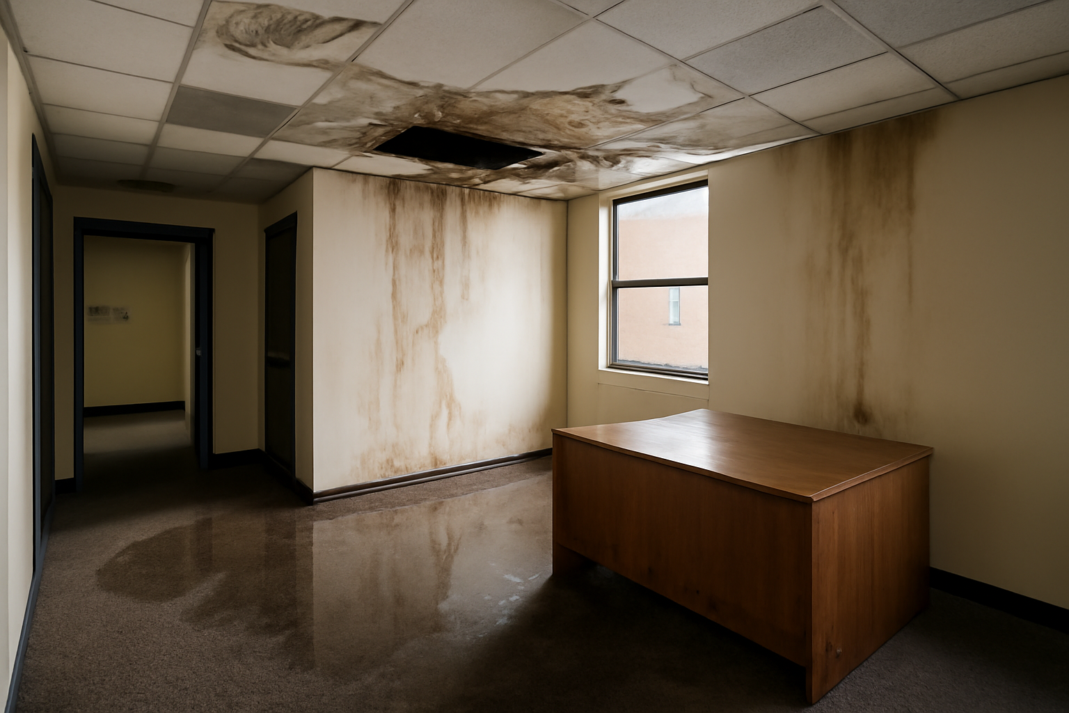 Office Building Water Damage Restoration in Robie Creek, ID