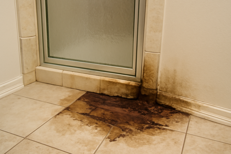 Shower Leak Water Removal
