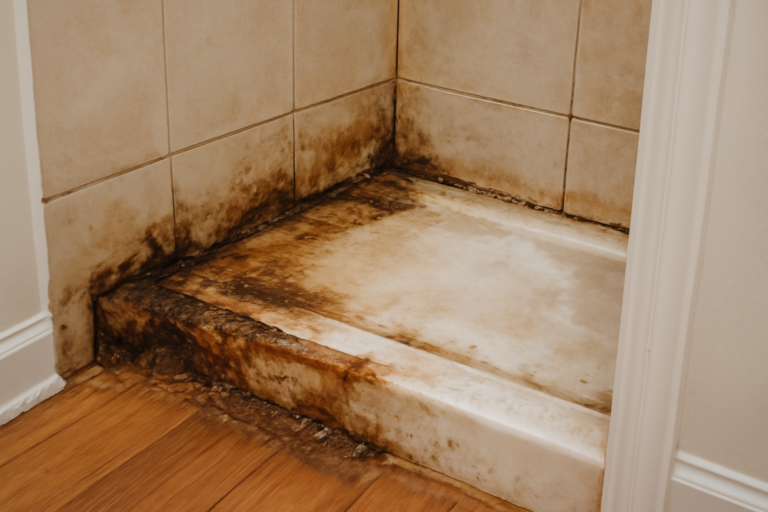 Shower Pan Leak Water Removal