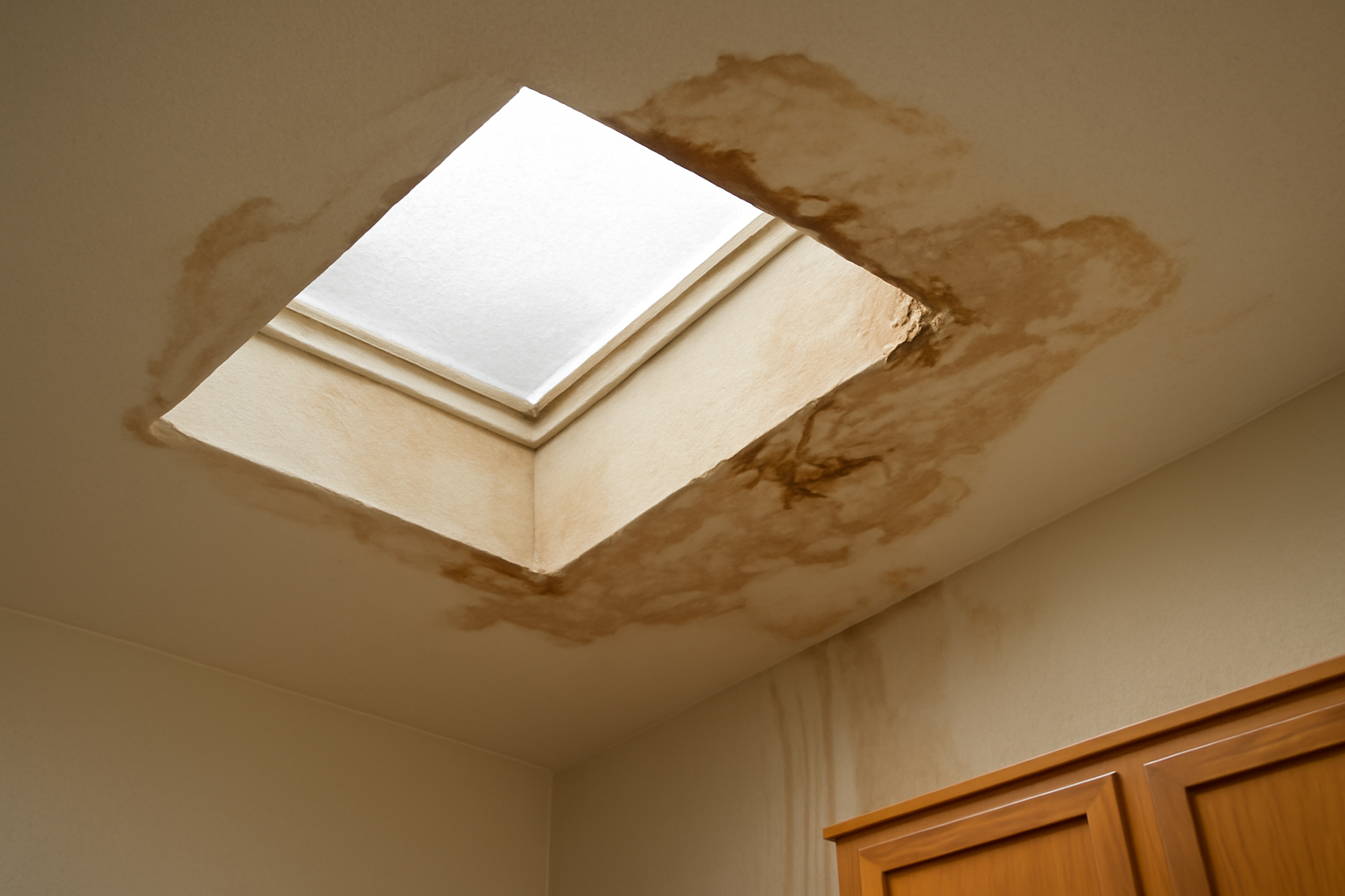 Skylight Leak Water Removal in Hammett, ID