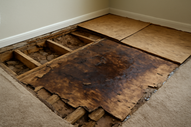Subfloor Water Damage Repair