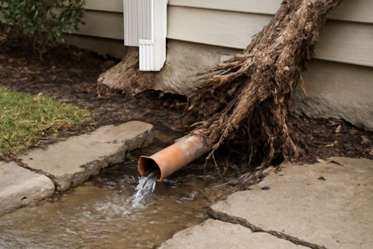 Tree Root Pipe Damage Water Removal