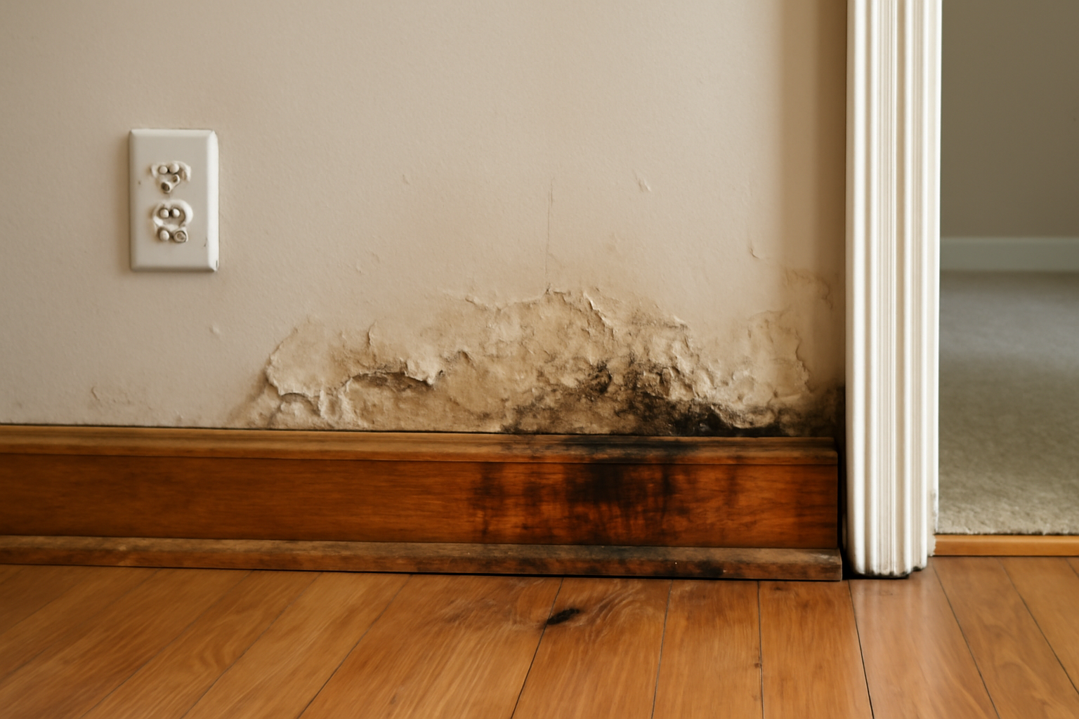 Wood Trim Water Damage Restoration in Cairo, OR